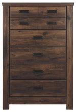 Load image into Gallery viewer, Quinden - Dark Brown - Five Drawer Chest
