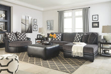 Load image into Gallery viewer, Kumasi - Smoke - 3 Pc. - Left Arm Facing Sofa, Right Arm Facing Corner Chaise Sectional, Mallacar Table Set