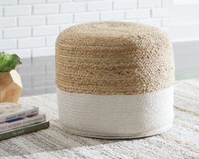 Load image into Gallery viewer, Sweed Valley - Natural/White - Pouf