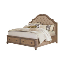 Load image into Gallery viewer, Ilana Collection - Cream - Ilana California King Storage Bed Antique Linen