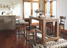 Load image into Gallery viewer, Pinnadel - Light Brown - UPH Swivel Barstool (1/CN)