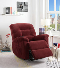 Load image into Gallery viewer, Living Room : Power Lift Recliner - Brick Red - Upholstered Power Lift Recliner Brick Red