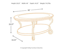 Load image into Gallery viewer, Nestor - Medium Brown - Oval Cocktail Table