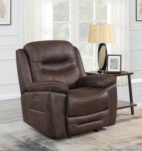 Load image into Gallery viewer, Hemer Motion Collection - Chocolate - Hemer Upholstered Power^2 Recliner Chocolate