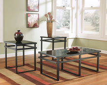 Load image into Gallery viewer, Alliston - Chocolate - 4 Pc. - Sofa, Loveseat, Rocker Recliner, Laney Table Set