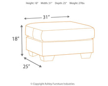 Load image into Gallery viewer, Darcy - Stone - Ottoman