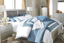 Load image into Gallery viewer, Olivet - Silver - 4 Pc. - Dresser, Mirror, Queen Panel Bed