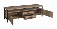 Load image into Gallery viewer, 71" 2-drawer Rectangular Tv Console Rustic Oak