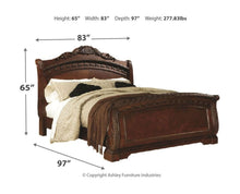Load image into Gallery viewer, North Shore - Dark Brown - King Sleigh Bed