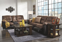 Load image into Gallery viewer, Follett - Coffee - DBL Rec Loveseat w/Console
