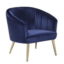 Load image into Gallery viewer, Blue - Upholstered Sloped Arm Accent Chair Blue