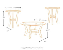 Load image into Gallery viewer, Fantell - Dark Brown - Occasional Table Set (3/CN)