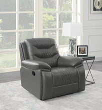 Load image into Gallery viewer, Charcoal - Flamenco Tufted Upholstered Recliner Charcoal