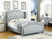 Load image into Gallery viewer, Belmont Upholstered Bed - Metallic - Belmont Tufted Upholstered Queen Bed Metallic