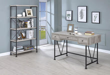 Load image into Gallery viewer, Analiese Collection - Analiese 3-drawer Writing Desk Grey Driftwood And Black