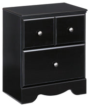 Load image into Gallery viewer, Shay - Almost Black - Two Drawer Night Stand