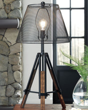 Load image into Gallery viewer, Leolyn - Black/Brown - Metal Table Lamp (1/CN)