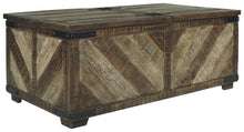 Load image into Gallery viewer, Cordayne - Rustic Brown - COCKTAIL TABLE WITH STORAGE