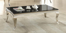 Load image into Gallery viewer, Abildgaard Collection - Rectangular Coffee Table Chrome And Black