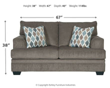 Load image into Gallery viewer, Dorsten - Slate - Loveseat