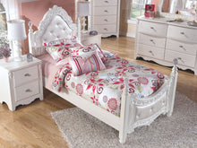 Load image into Gallery viewer, Exquisite - White - 4 Pc. - Dresser, French Style Mirror, Twin Poster Bed