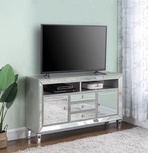 Load image into Gallery viewer, 3-drawer Tv Console Metallic Platinum