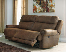 Load image into Gallery viewer, Austere - Brown - 2 Pc. - 2 Seat Reclining Sofa, Double Reclining Loveseat with Console