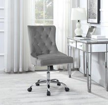 Load image into Gallery viewer, Home Office : Chairs - Grey - Tufted Back Office Chair Grey And Chrome