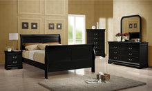 Load image into Gallery viewer, Louis Philippe Collection - Louis Philippe Queen Sleigh Panel Bed Black