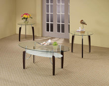 Load image into Gallery viewer, Leskow Collection - 3-piece Occasional Table Set Cappuccino And Chrome
