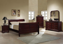 Load image into Gallery viewer, Louis Philippe Collection - Louis Philippe Queen Sleigh Panel Bed Red Brown