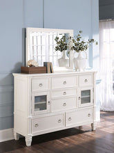 Load image into Gallery viewer, Prentice - White - 5 Pc. - Dresser, Mirror, Queen Sleigh Bed with 2 Storage Drawers