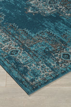Load image into Gallery viewer, Moore - Blue/Brown/Gray - Large Rug