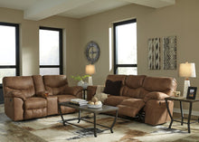 Load image into Gallery viewer, Boxberg - Bark - 3 Pc. - Reclining Power Sofa, Double Reclining Power Loveseat with Console, Champori Table Set