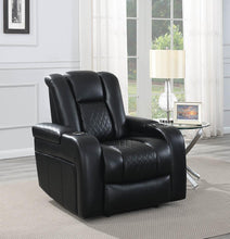 Load image into Gallery viewer, Delangelo Motion Collection - Black - Delangelo Power^2 Recliner With Cup Holders Black