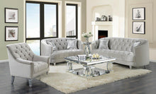 Load image into Gallery viewer, Avonlea 3-piece Tufted Living Room Set Grey