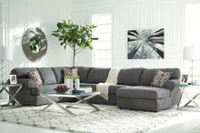 Load image into Gallery viewer, Jayceon - Steel - 6 Pc. - Left Arm Facing Corner Chaise, Armless Loveseat, Right Arm Facing Sofa Sectional, Coylin Cocktail Table, 2 End Tables