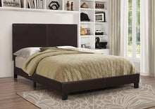 Load image into Gallery viewer, Mauve Upholstered Bed - Dark Brown - Twin Bed