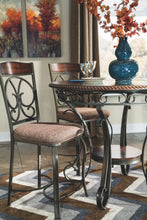 Load image into Gallery viewer, Glambrey - Brown - 5 Pc. - Round Dining Room Counter Table, 4 Barstools