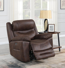 Load image into Gallery viewer, Hemer Motion Collection - Chocolate - Hemer Upholstered Power^2 Recliner Chocolate