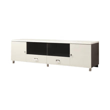 Load image into Gallery viewer, Living Room : Tv Consoles - 2-drawer Tv Console White And Grey