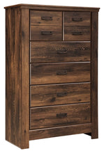 Load image into Gallery viewer, Quinden - Dark Brown - Five Drawer Chest