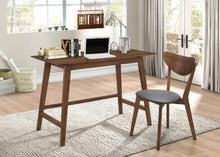 Load image into Gallery viewer, Home Office: Desk Set - Dark Grey - 2-piece Writing Desk Set Walnut