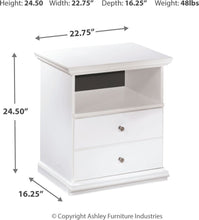 Load image into Gallery viewer, Bostwick Shoals - White - 7 Pc. - Dresser, Mirror, Queen Panel Bed, 2 Nightstands