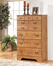 Load image into Gallery viewer, Bittersweet - Light Brown - 6 Pc. - Dresser, Mirror, Chest, Queen Sleigh Bed