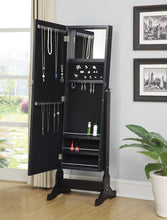 Load image into Gallery viewer, Storage Jewelry Cheval Mirror Black