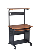 Load image into Gallery viewer, Home Office : Desks - 3-tier Computer Desk Honey And Black