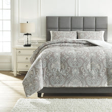 Load image into Gallery viewer, Noel - Gray/Tan - King Comforter Set