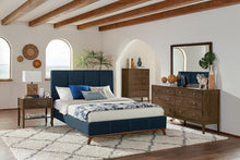 Load image into Gallery viewer, Charity 4-piece California King Bedroom Set Blue And Ash Brown