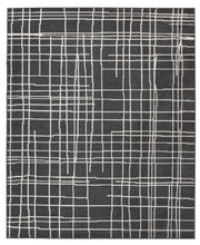 Load image into Gallery viewer, Jai - Black/Cream/Gray - Large Rug
